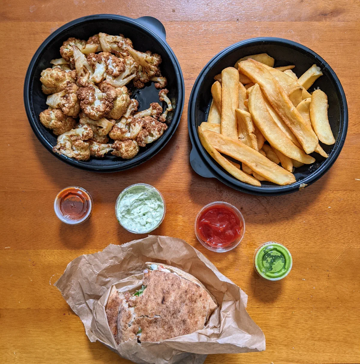 a meal from oren’s hummus